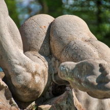 Figur von hinten bei Schloss Seehof