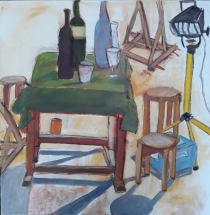 Interieur, Acryl auf Leinwand, 80x80cm, 2006