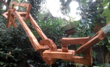 Holzkette mit Ring