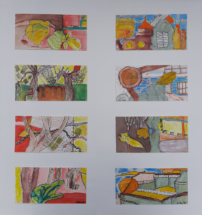 Herbst-Serie: 2015; Acryl, Tusche, Kohle auf Papier